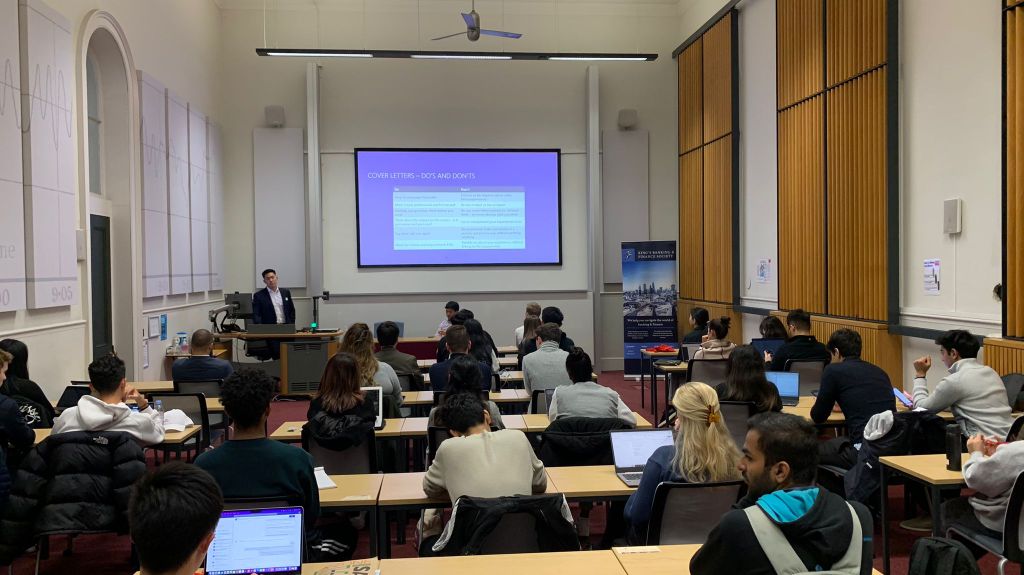 CV, Cover Letters and Interviews Workshop: King's College London Banking & Finance Society